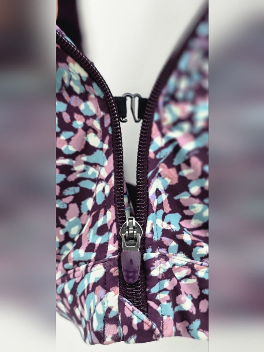 Tek Gear Ultrastretch Front Zip Racerback Sports Bra Bundle â Gym Plus Size 3X - Picture 7 of 17
